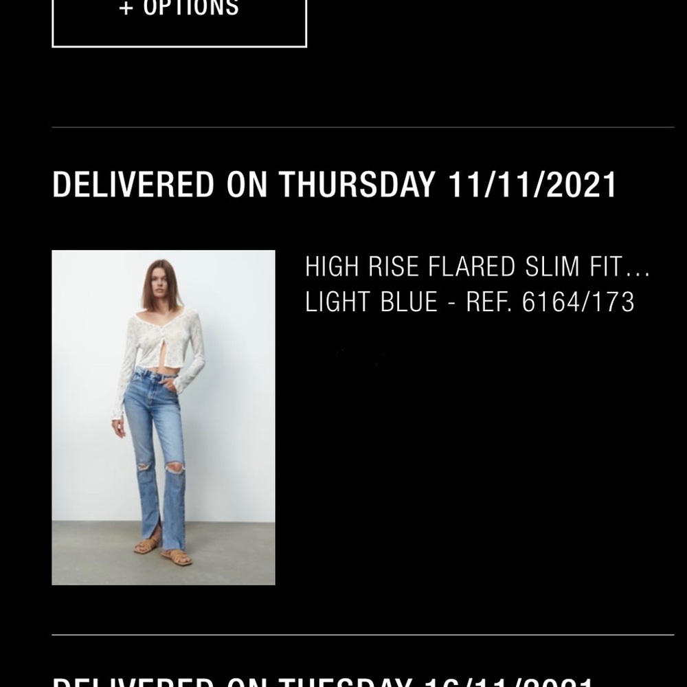 ZARA HIGH RISE SLIM FLARED LIGHT BLUE JEANS